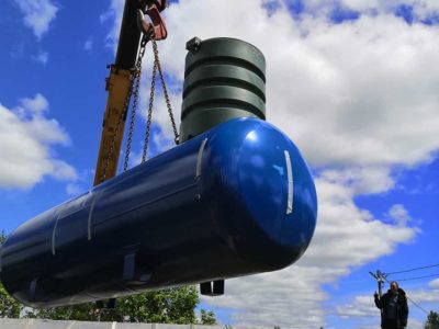 Установка газгольдера