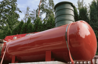 Установка газгольдеров